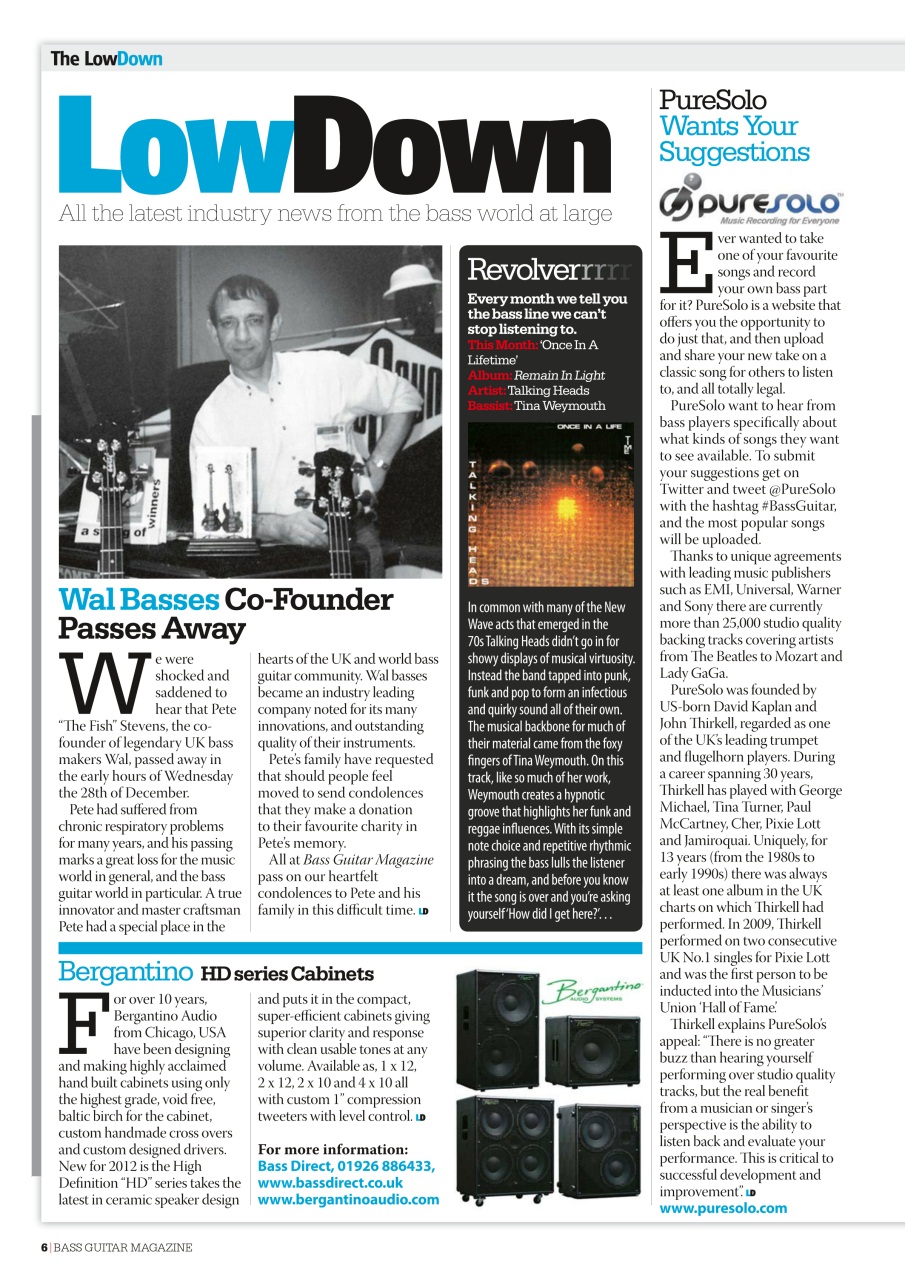 Bass Player UK Preview Pages