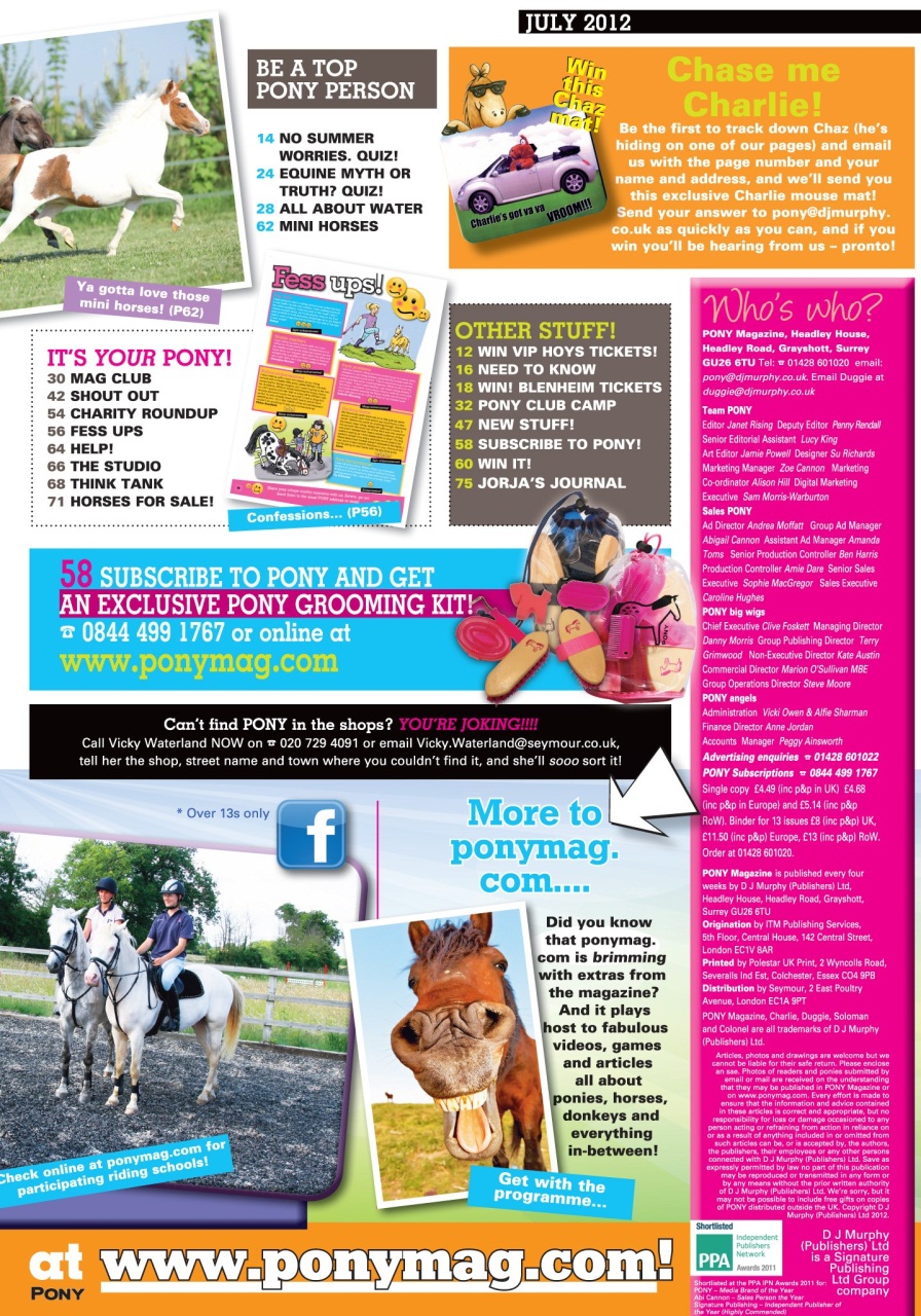 Pony Magazine Preview Pages