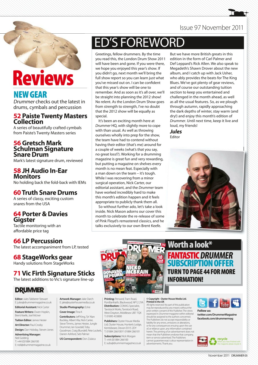 iDrum magazine: Never miss a beat Preview Pages