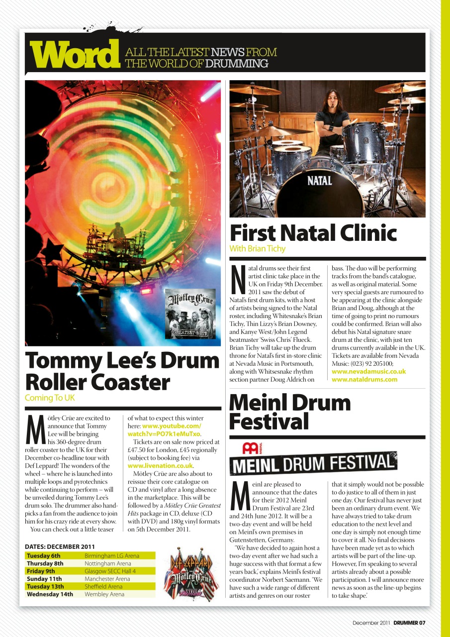 iDrum magazine: Never miss a beat Preview Pages