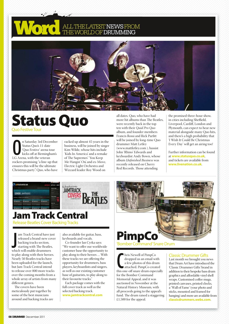 iDrum magazine: Never miss a beat Preview Pages