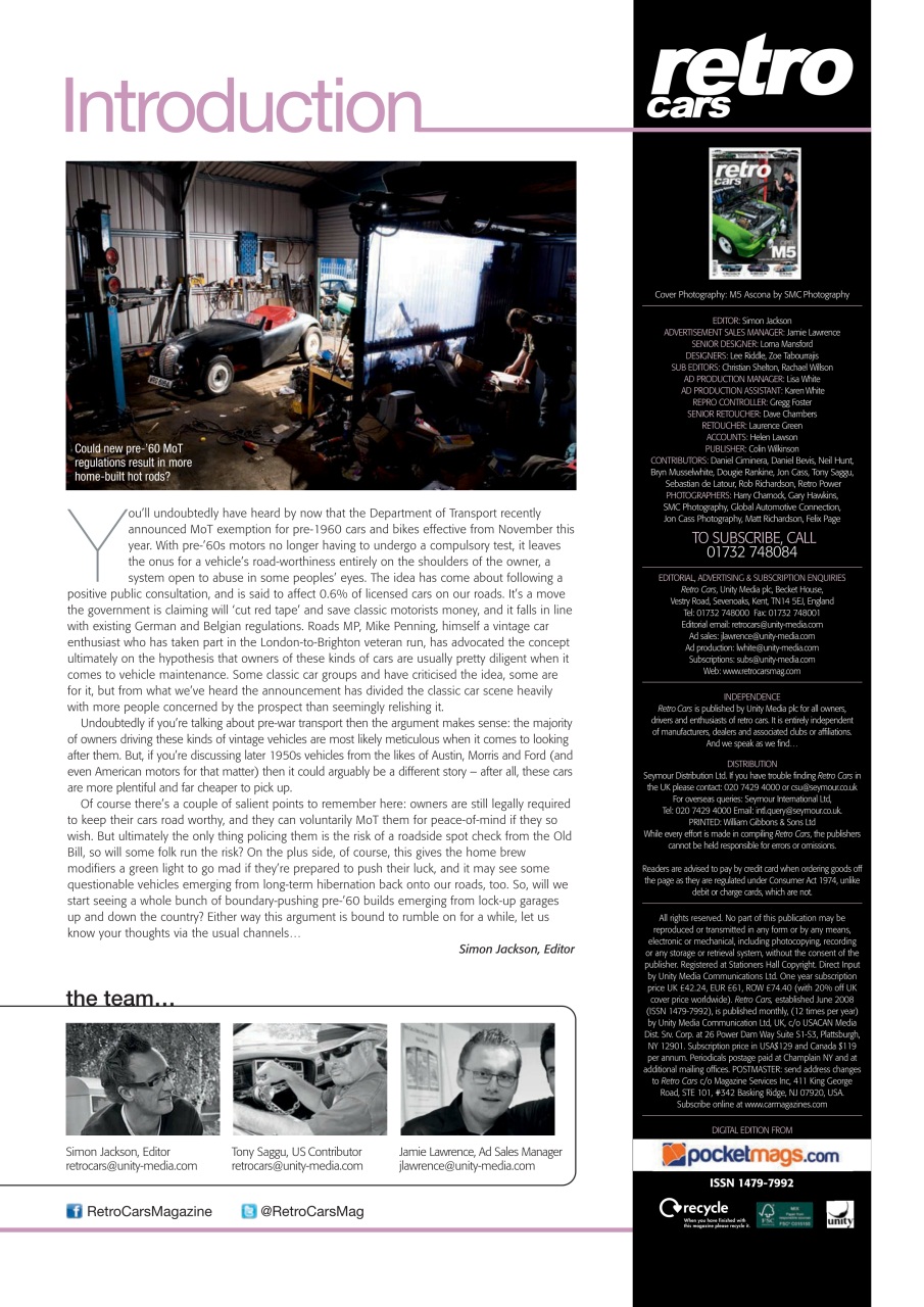 Retro Cars Preview Pages