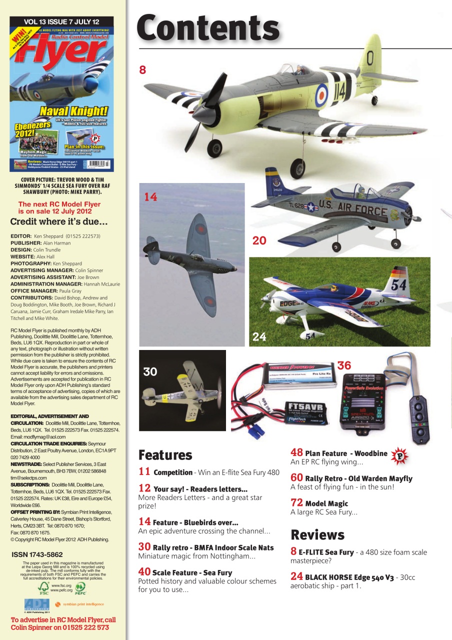 Radio Control Model Flyer Preview Pages