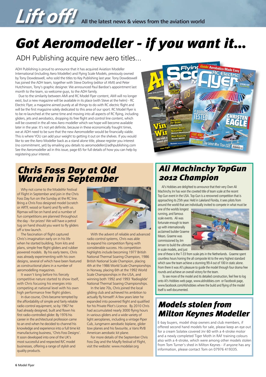 Radio Control Model Flyer Preview Pages