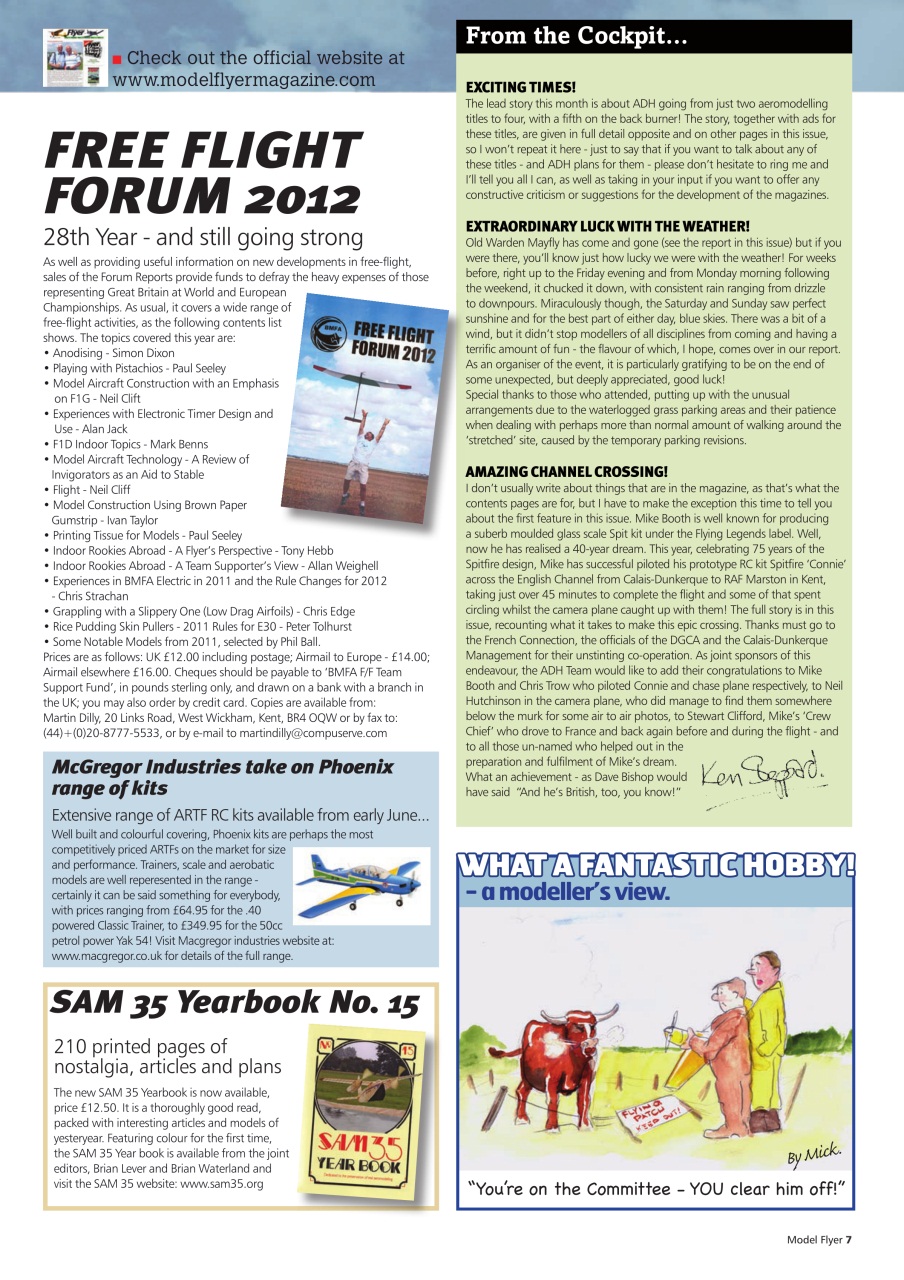 Radio Control Model Flyer Preview Pages