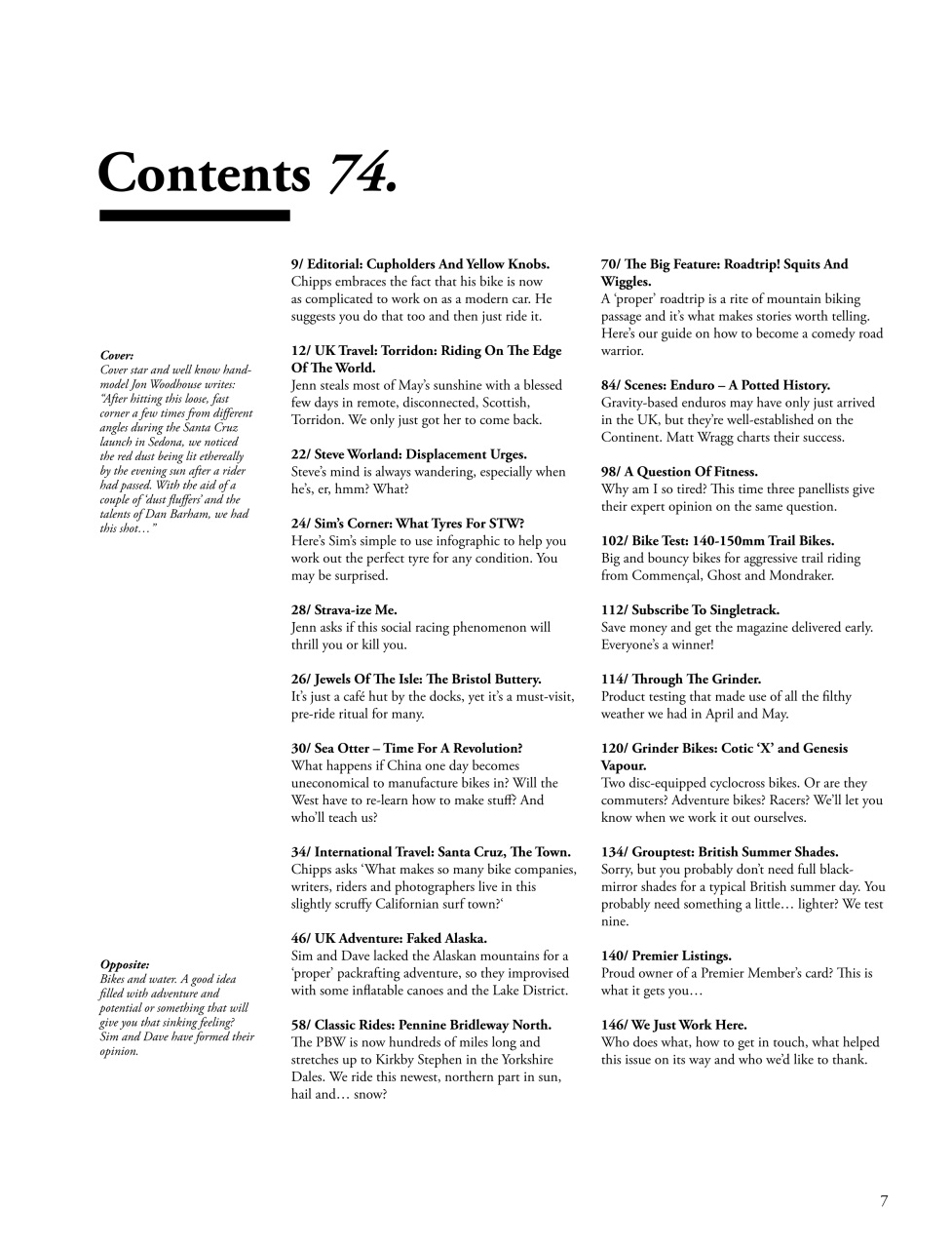 Singletrack Preview Pages