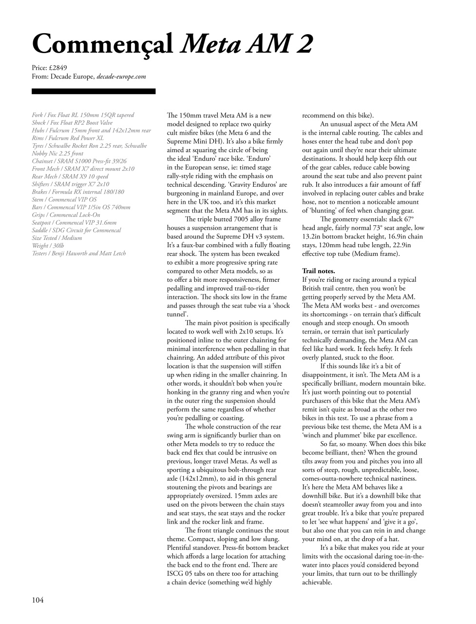 Singletrack Preview Pages