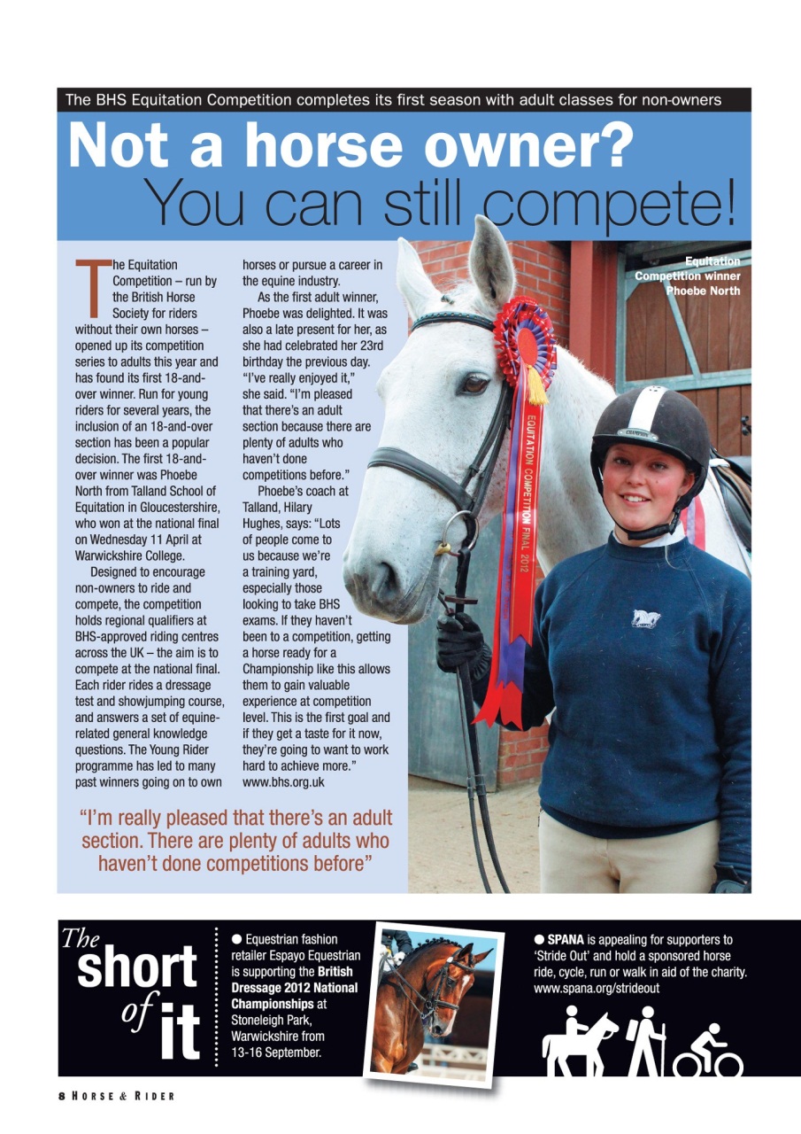 Horse&Rider Magazine - UK equestrian magazine for Horse and Rider Preview Pages