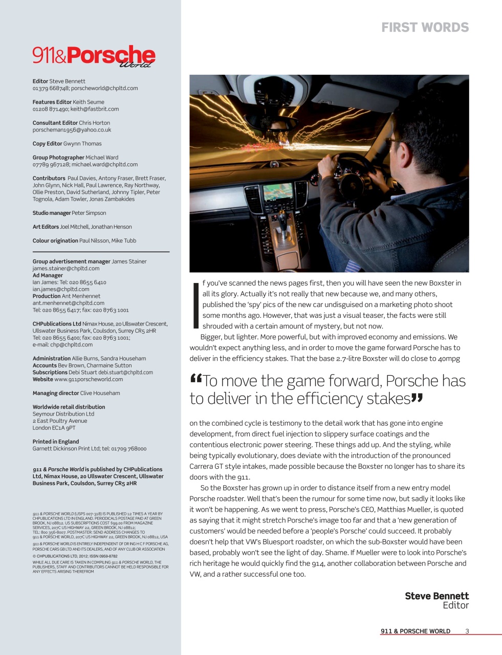 911 & Porsche World Preview Pages