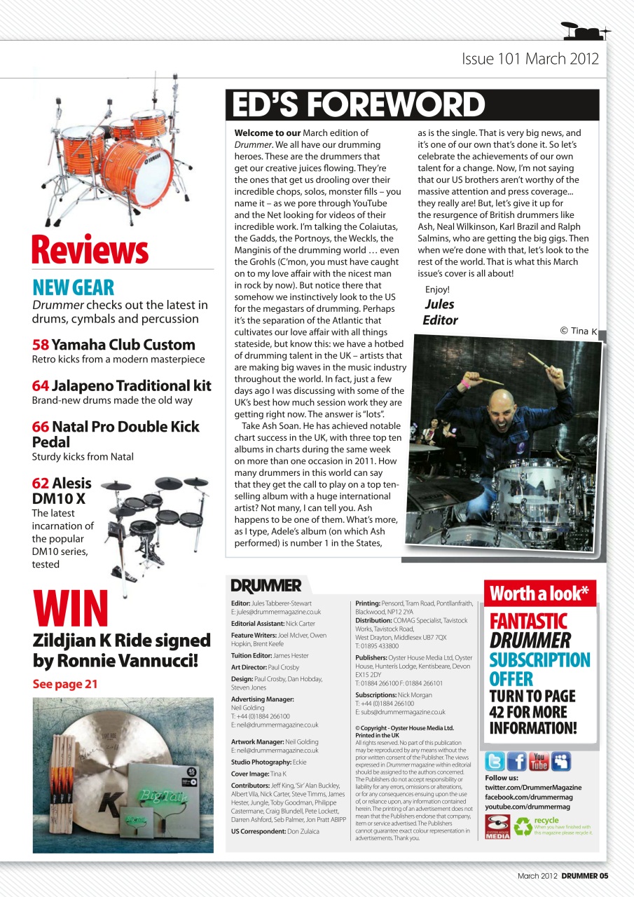 iDrum magazine: Never miss a beat Preview Pages