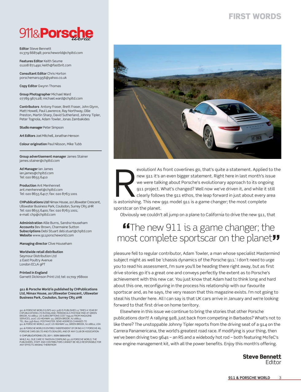 911 & Porsche World Preview Pages