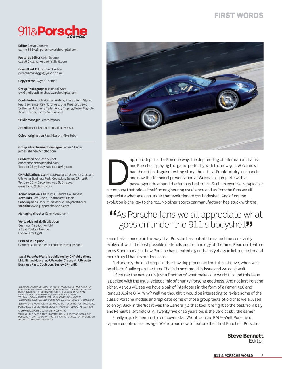911 & Porsche World Preview Pages
