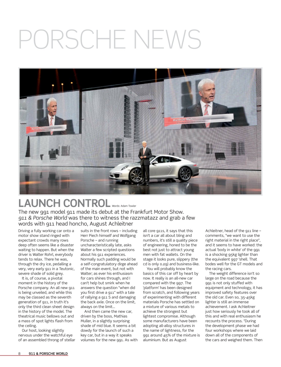 911 & Porsche World Preview Pages