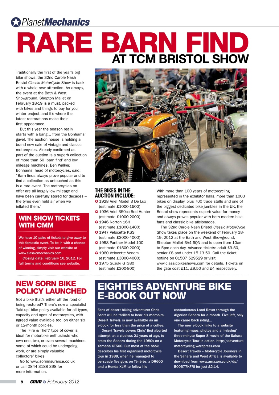 Classic Motorcycle Mechanics Preview Pages