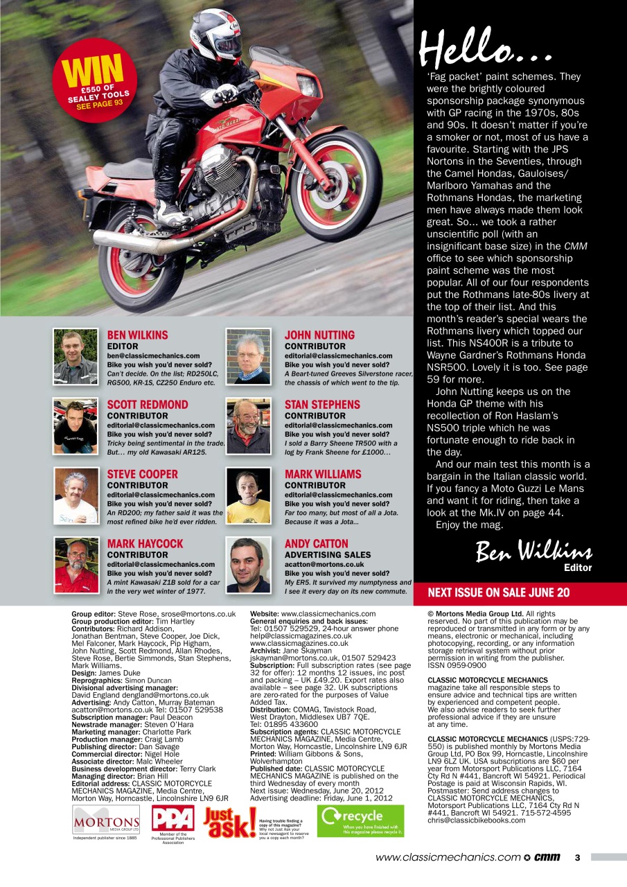 Classic Motorcycle Mechanics Preview Pages