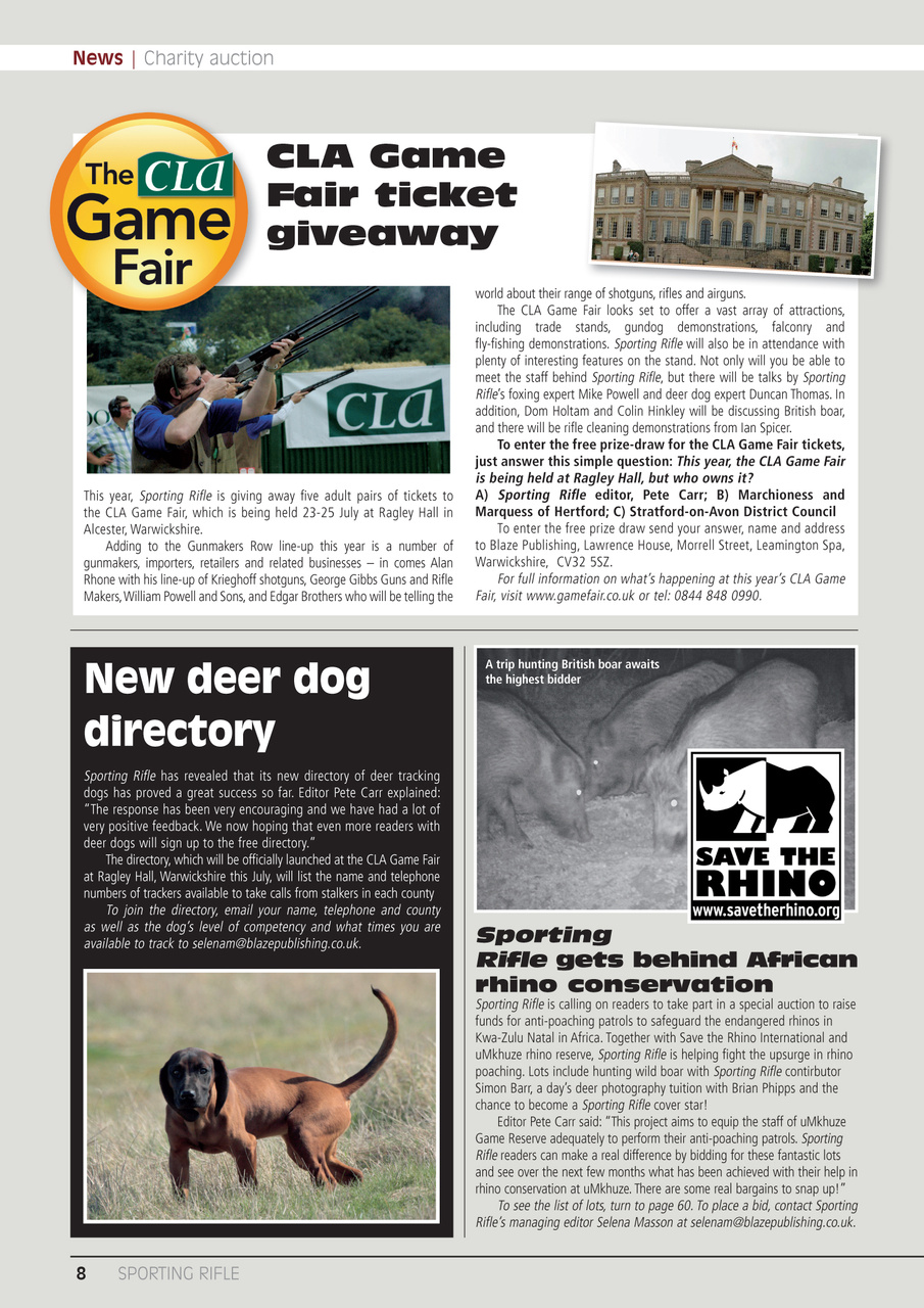 Sporting Rifle Preview Pages