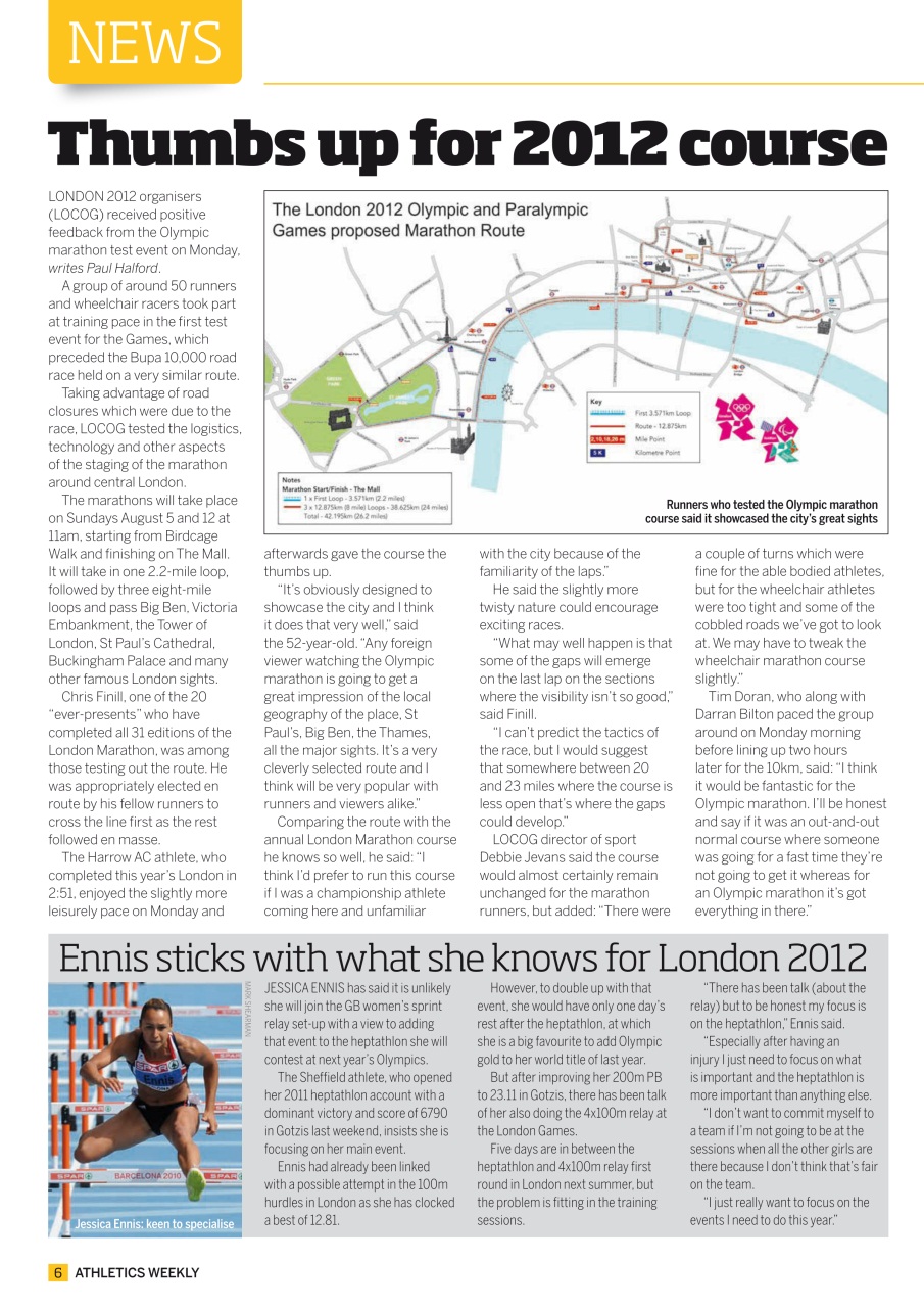 AW – Athletics Weekly Magazine Preview Pages