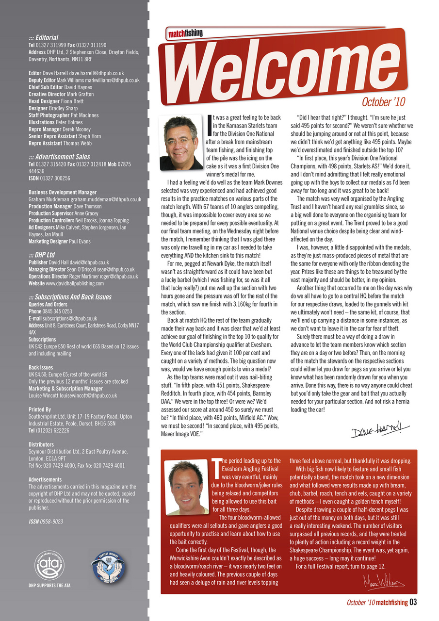 Match Fishing Preview Pages