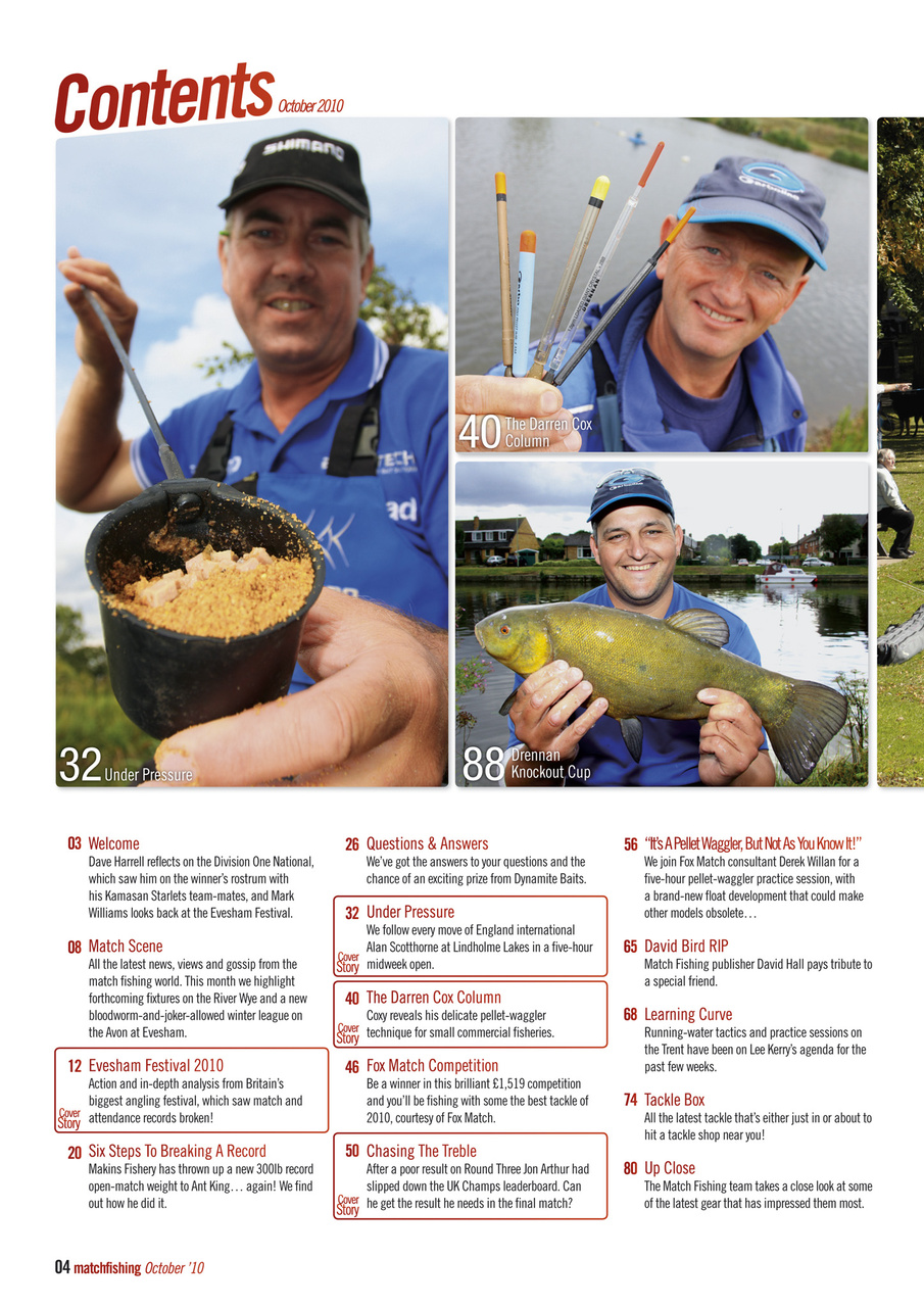 Match Fishing Preview Pages