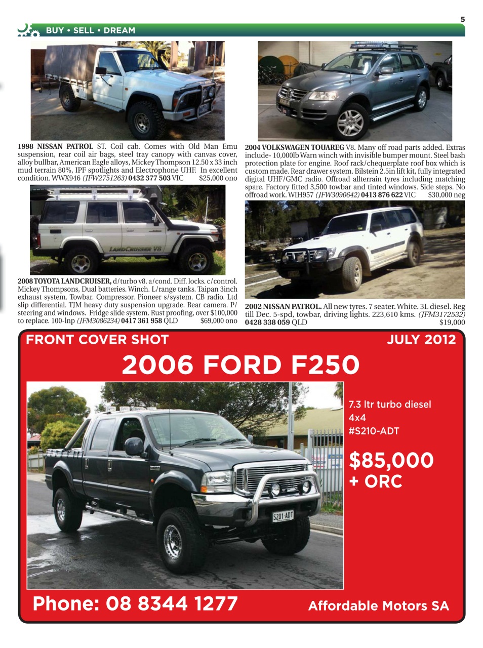 JUST 4X4S Preview Pages