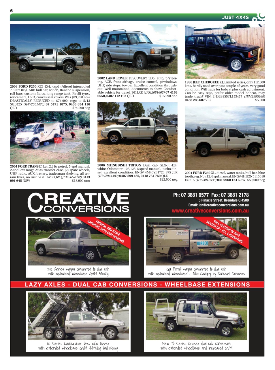 JUST 4X4S Preview Pages