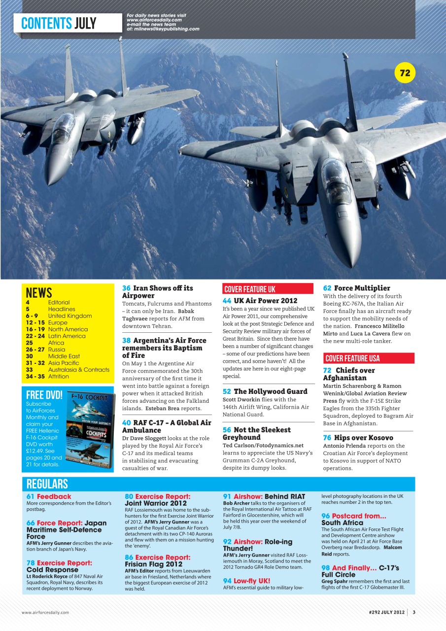 AirForces Monthly Preview Pages