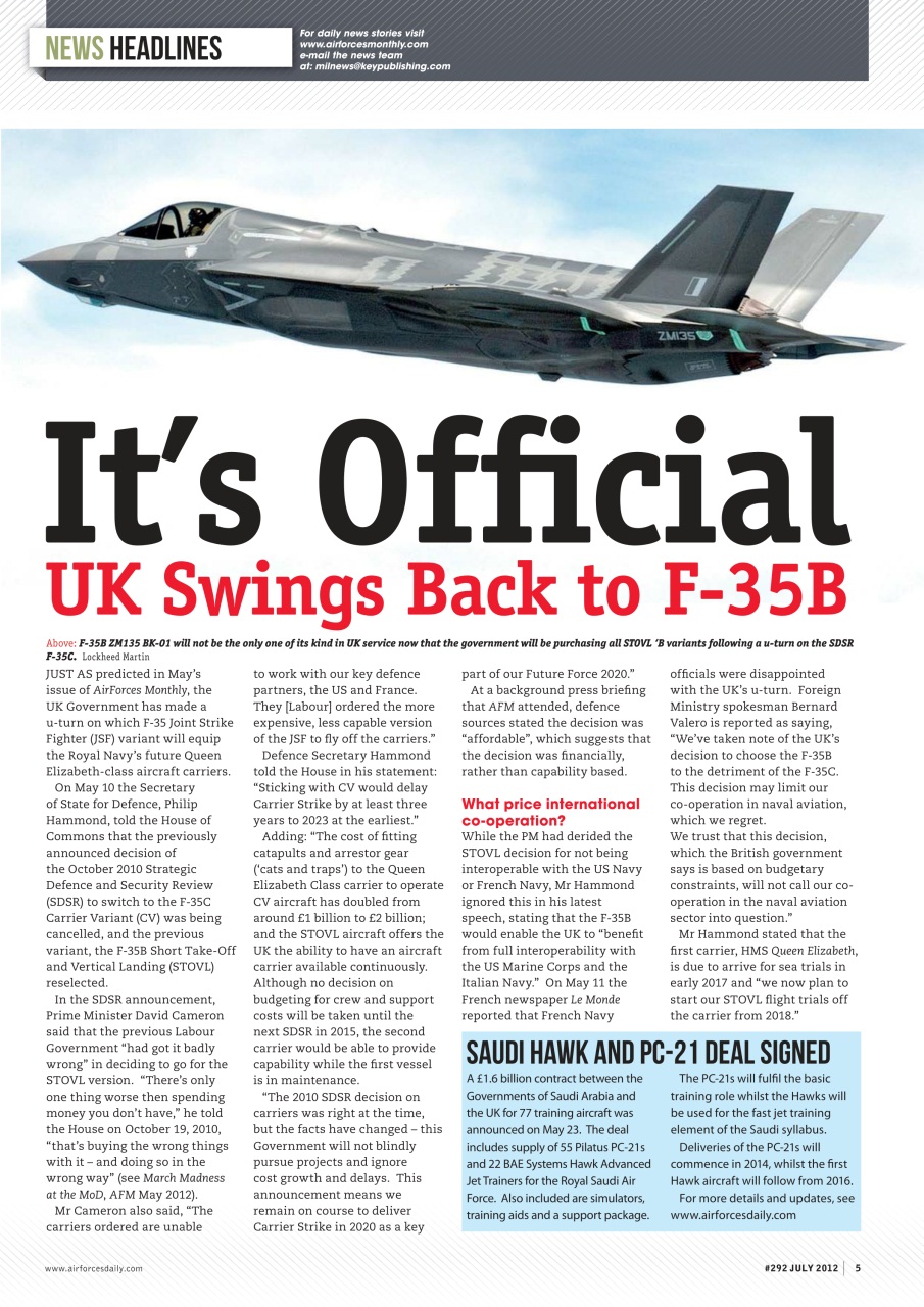 AirForces Monthly Preview Pages