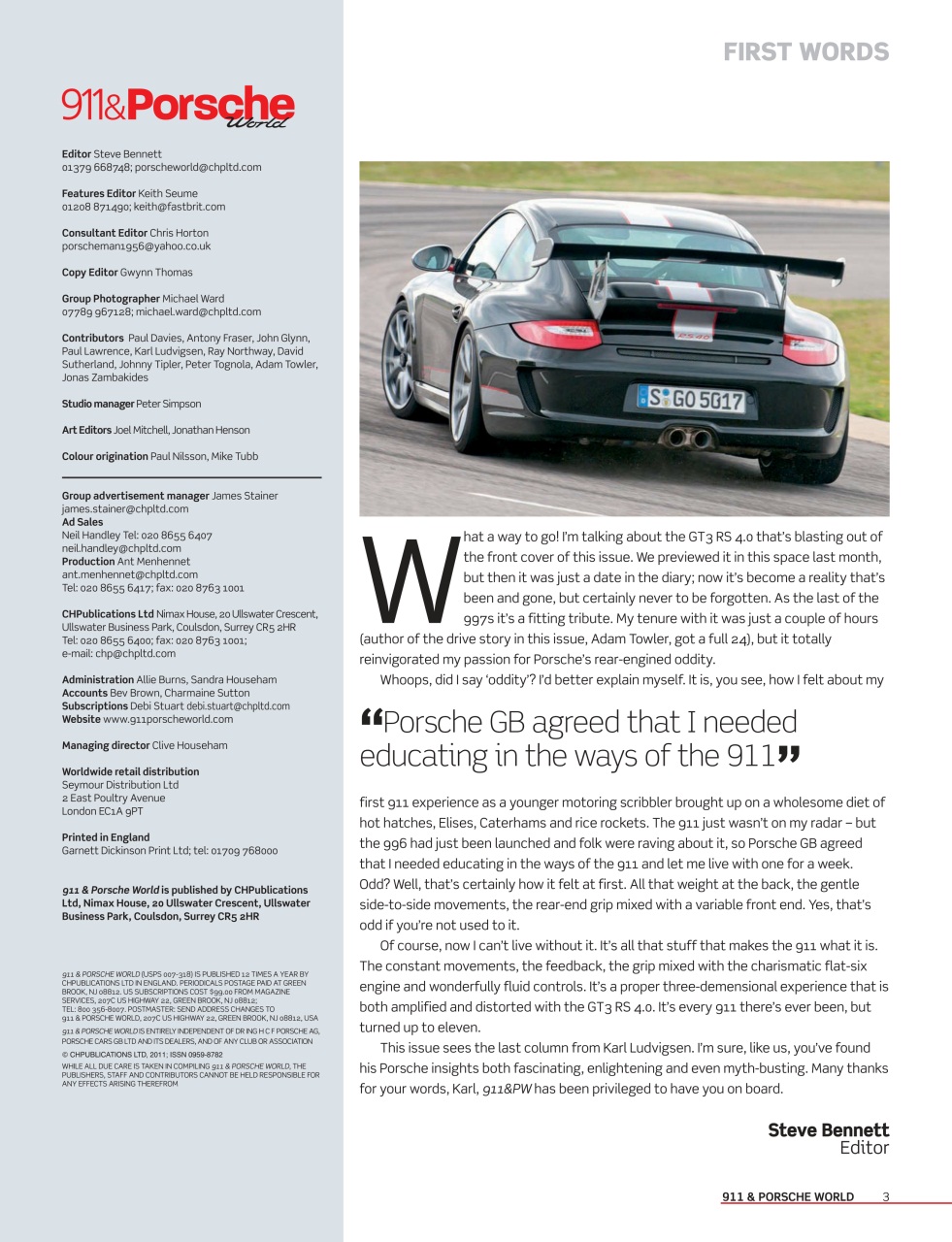 911 & Porsche World Preview Pages