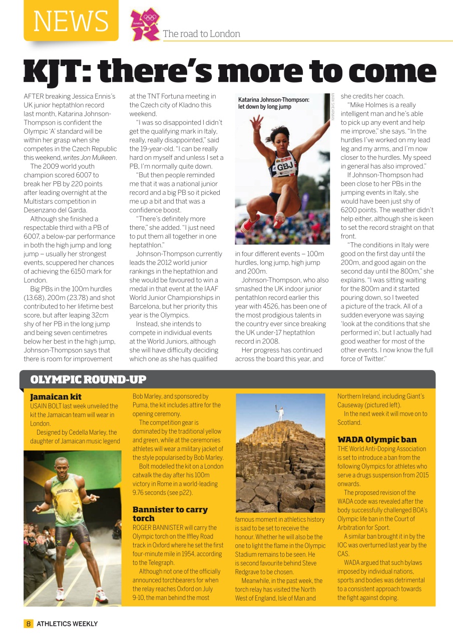 AW – Athletics Weekly Magazine Preview Pages