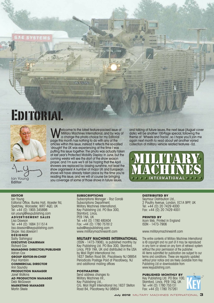 Military Machines International Preview Pages