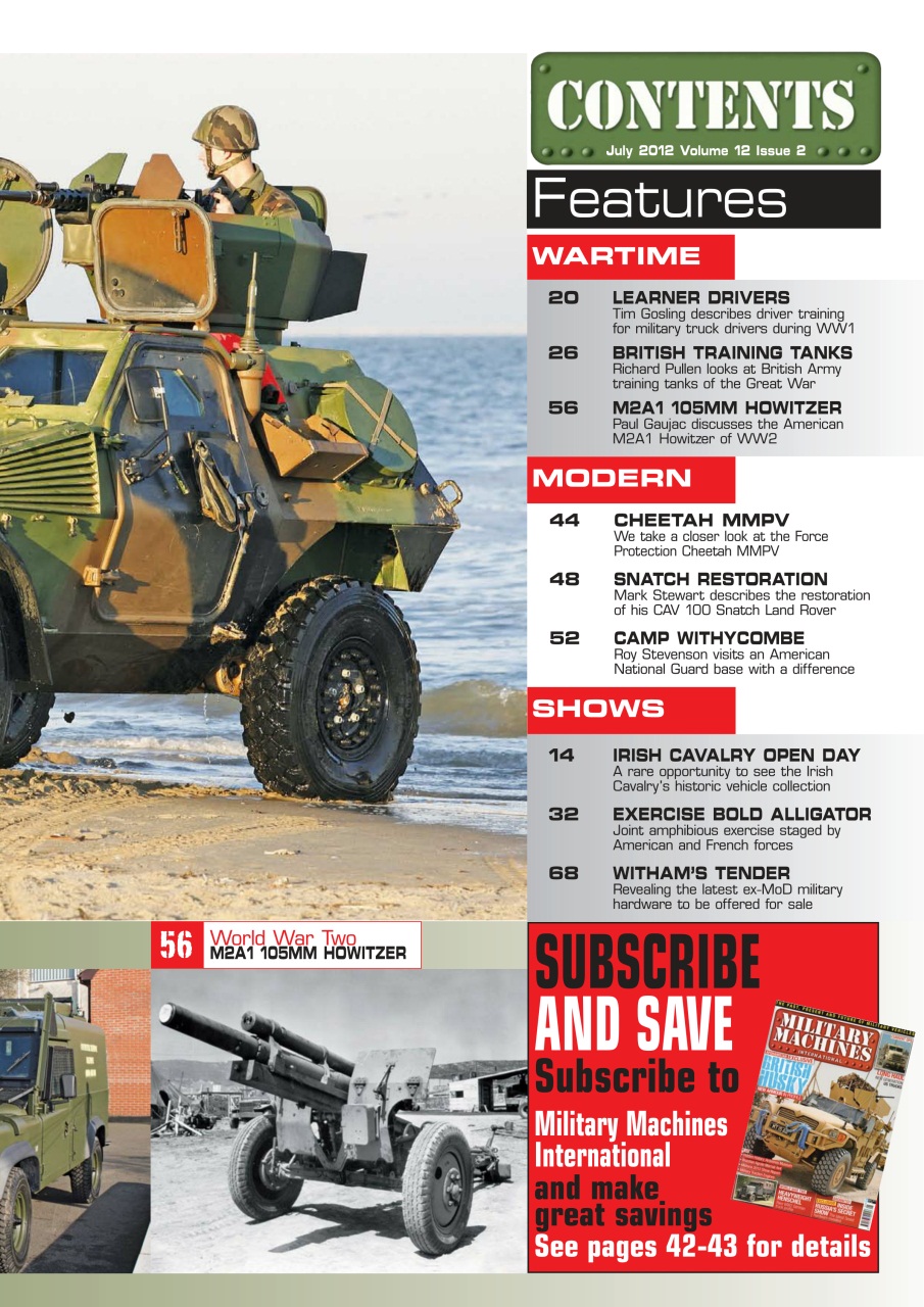 Military Machines International Preview Pages