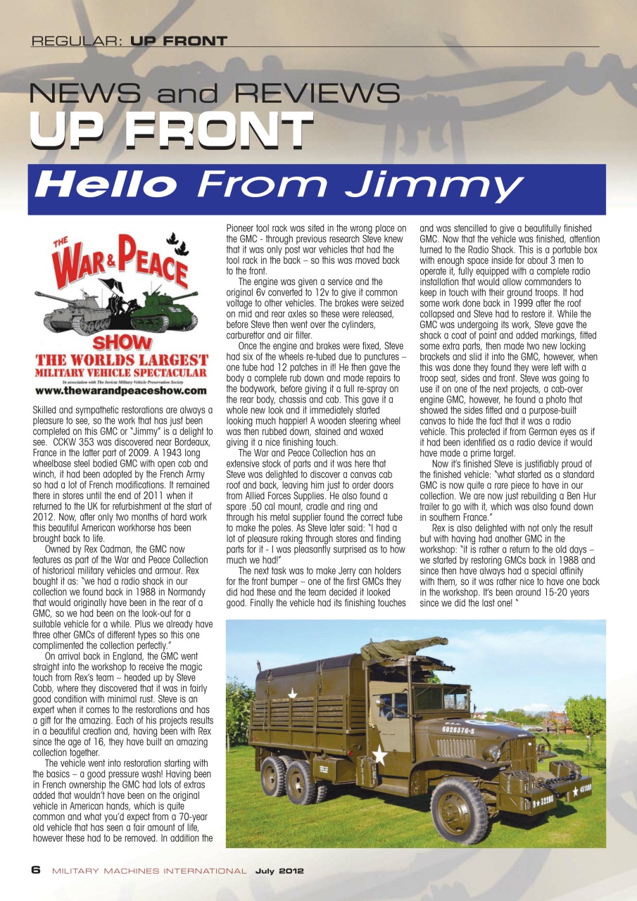 Military Machines International Preview Pages