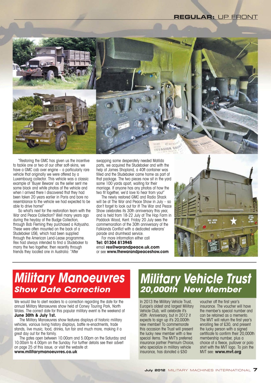 Military Machines International Preview Pages