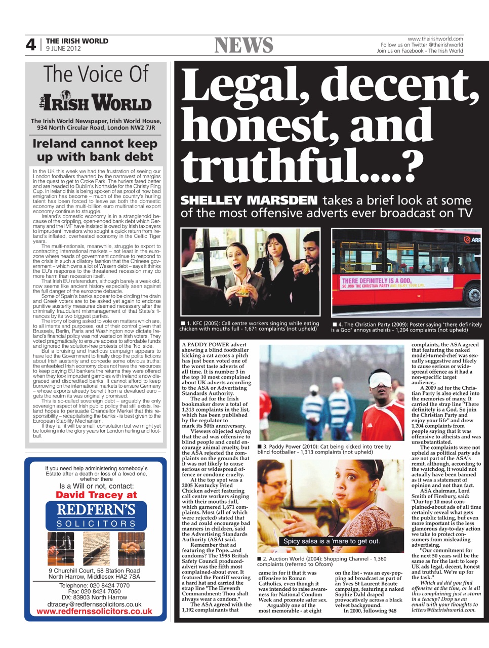 Irish World Preview Pages