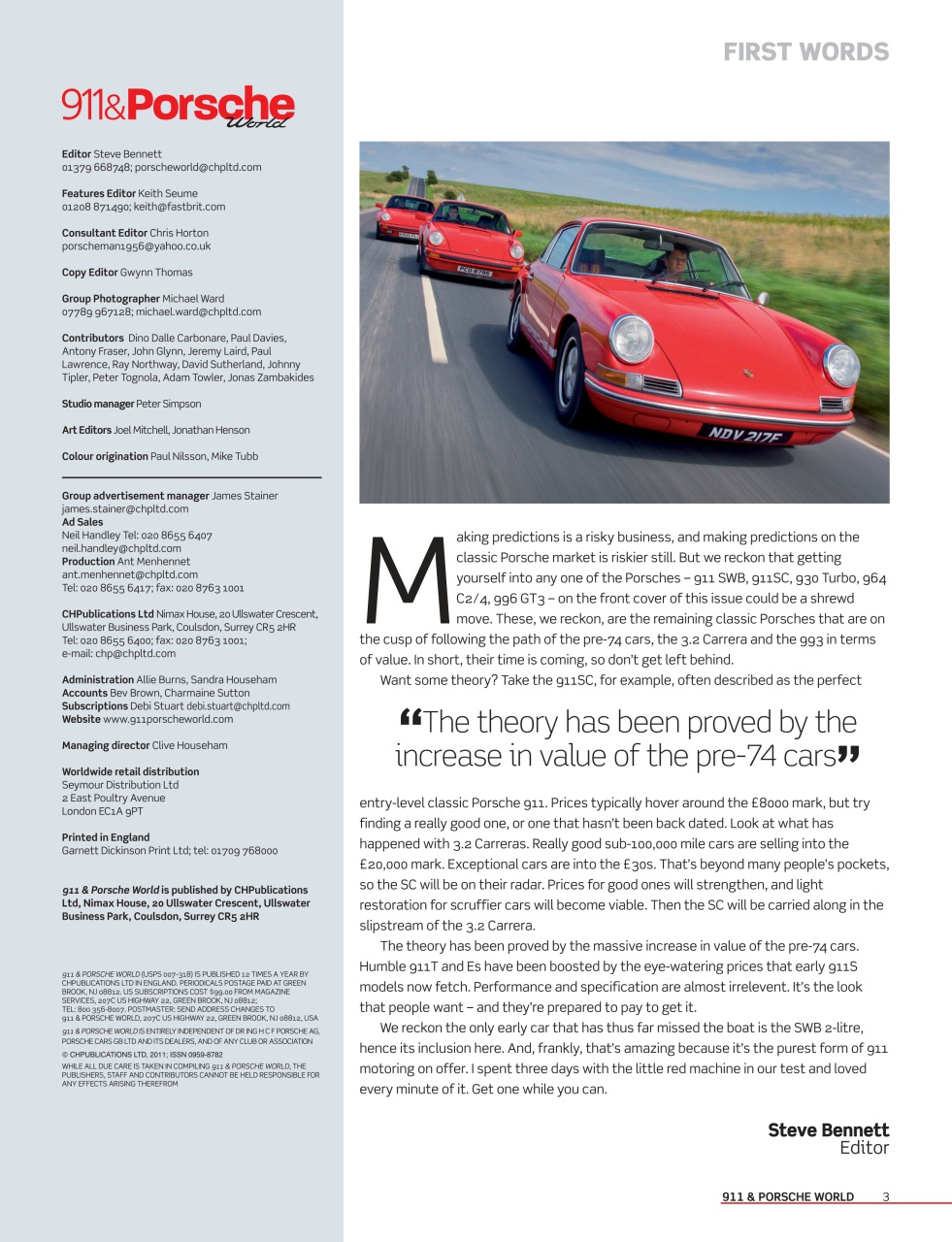 911 & Porsche World Preview Pages