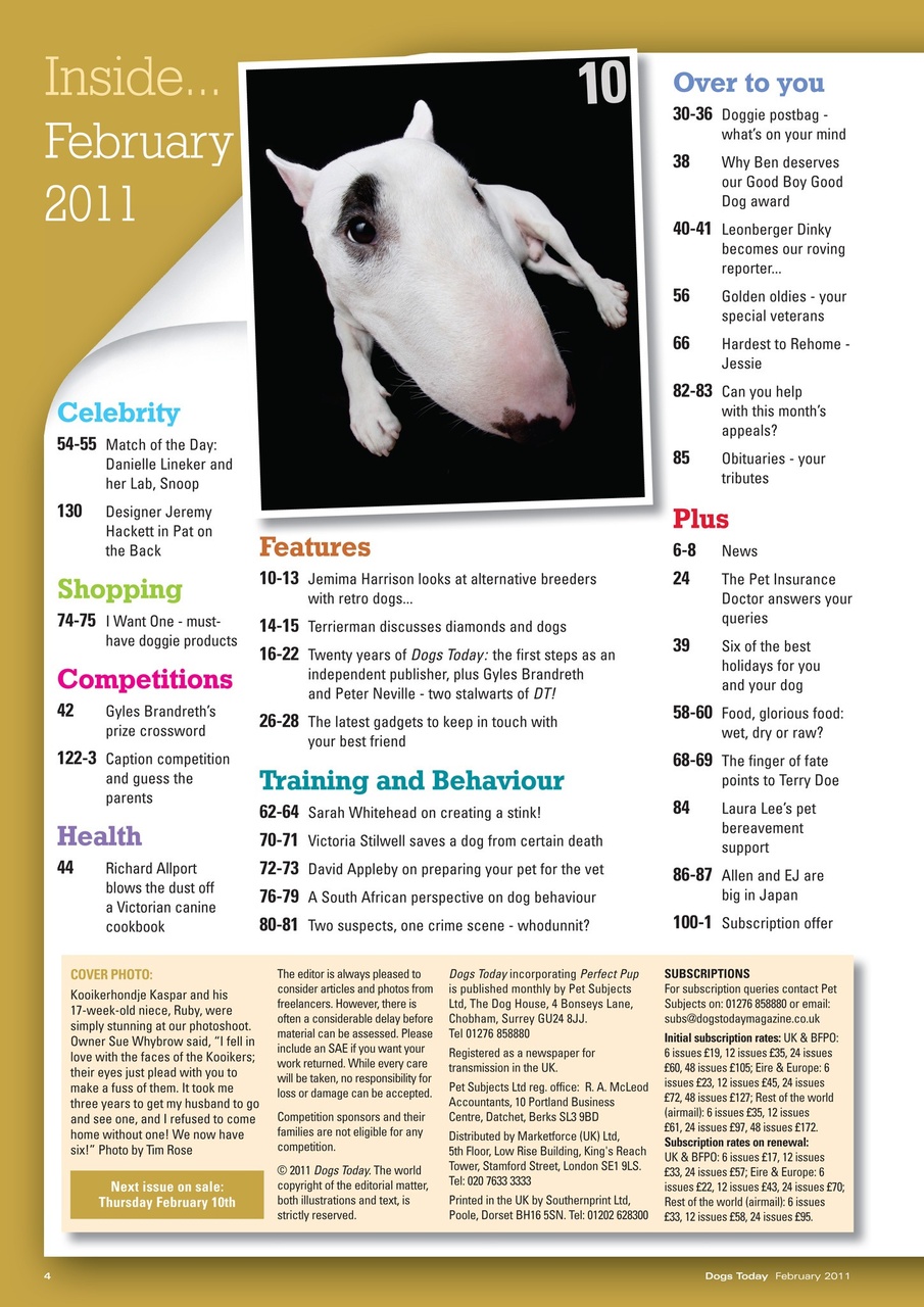 Dogs Today Magazine Preview Pages