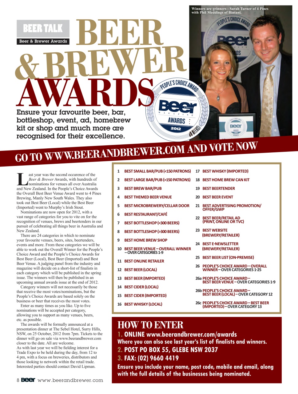 Beer and Brewer Preview Pages