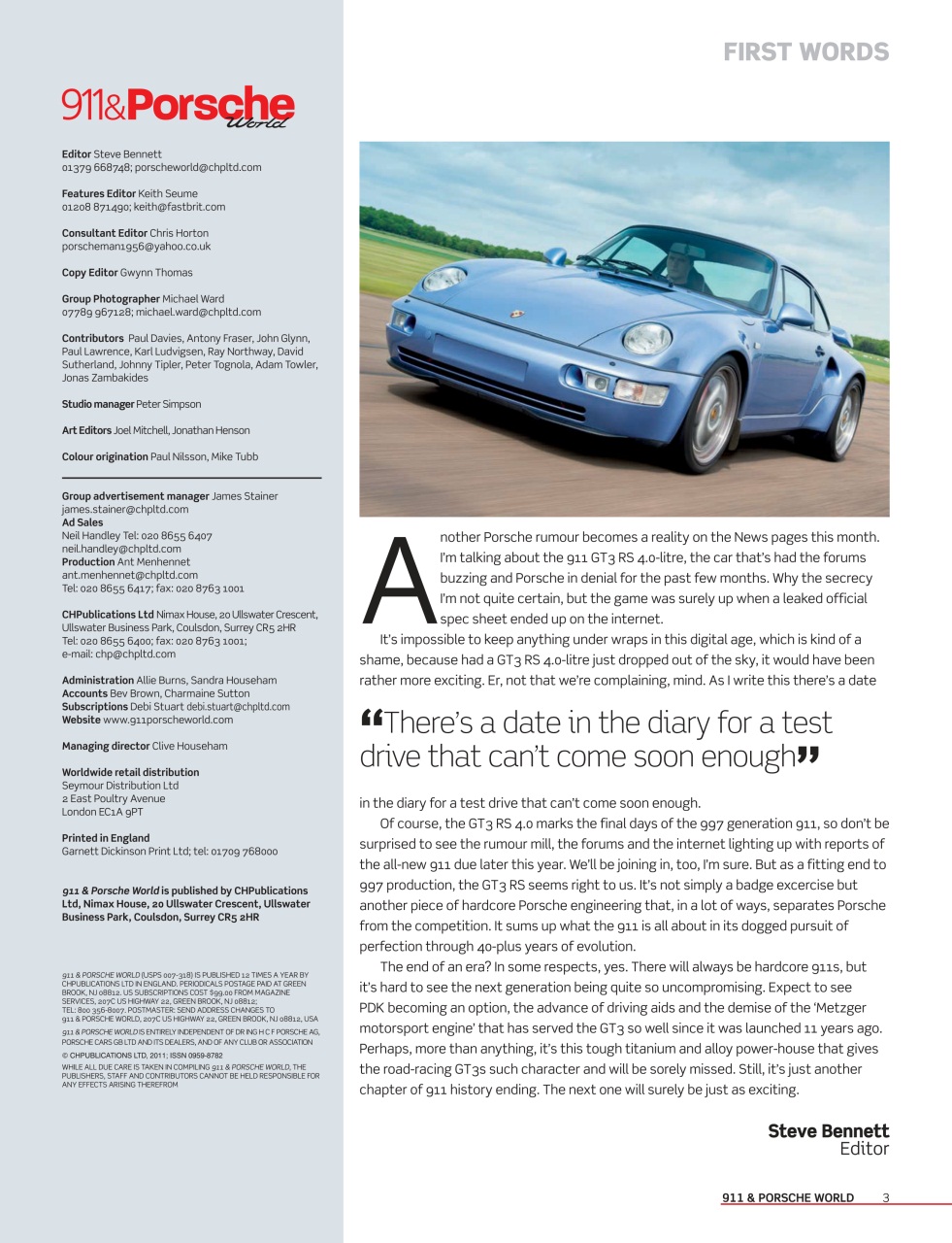 911 & Porsche World Preview Pages