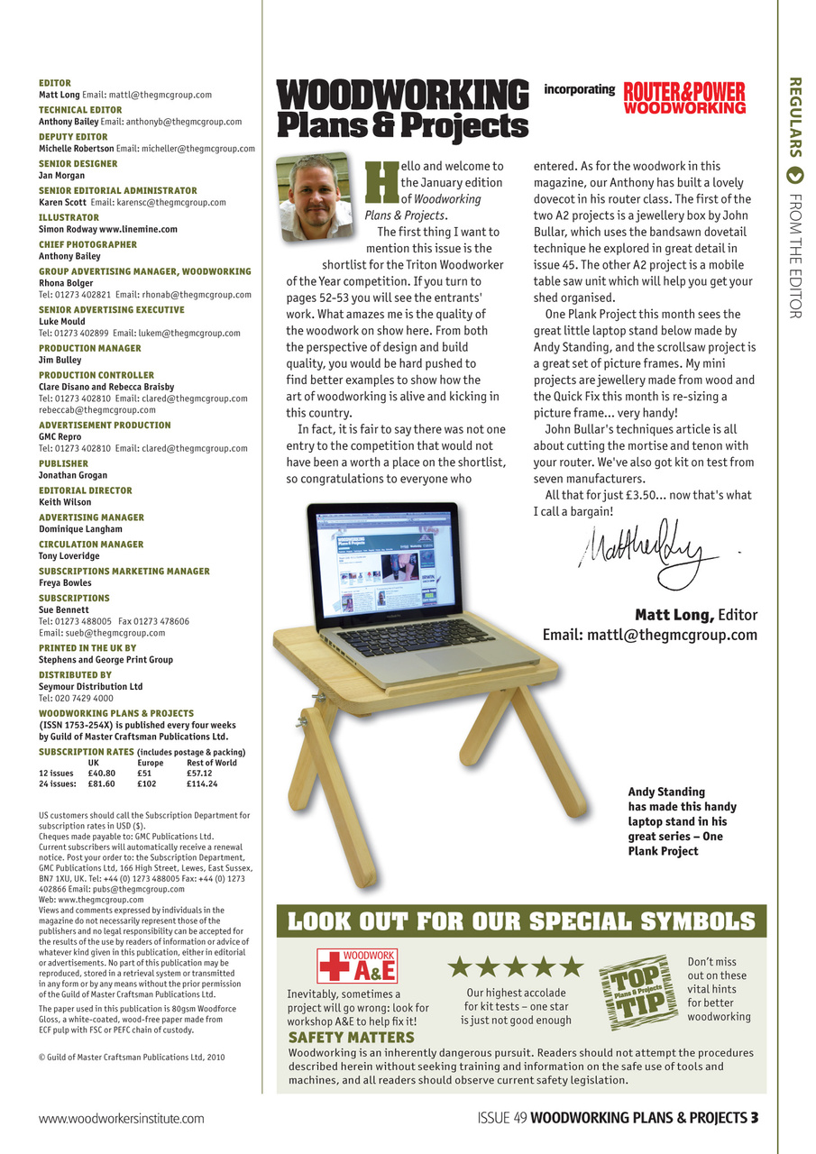 Woodworking Crafts Magazine Preview Pages