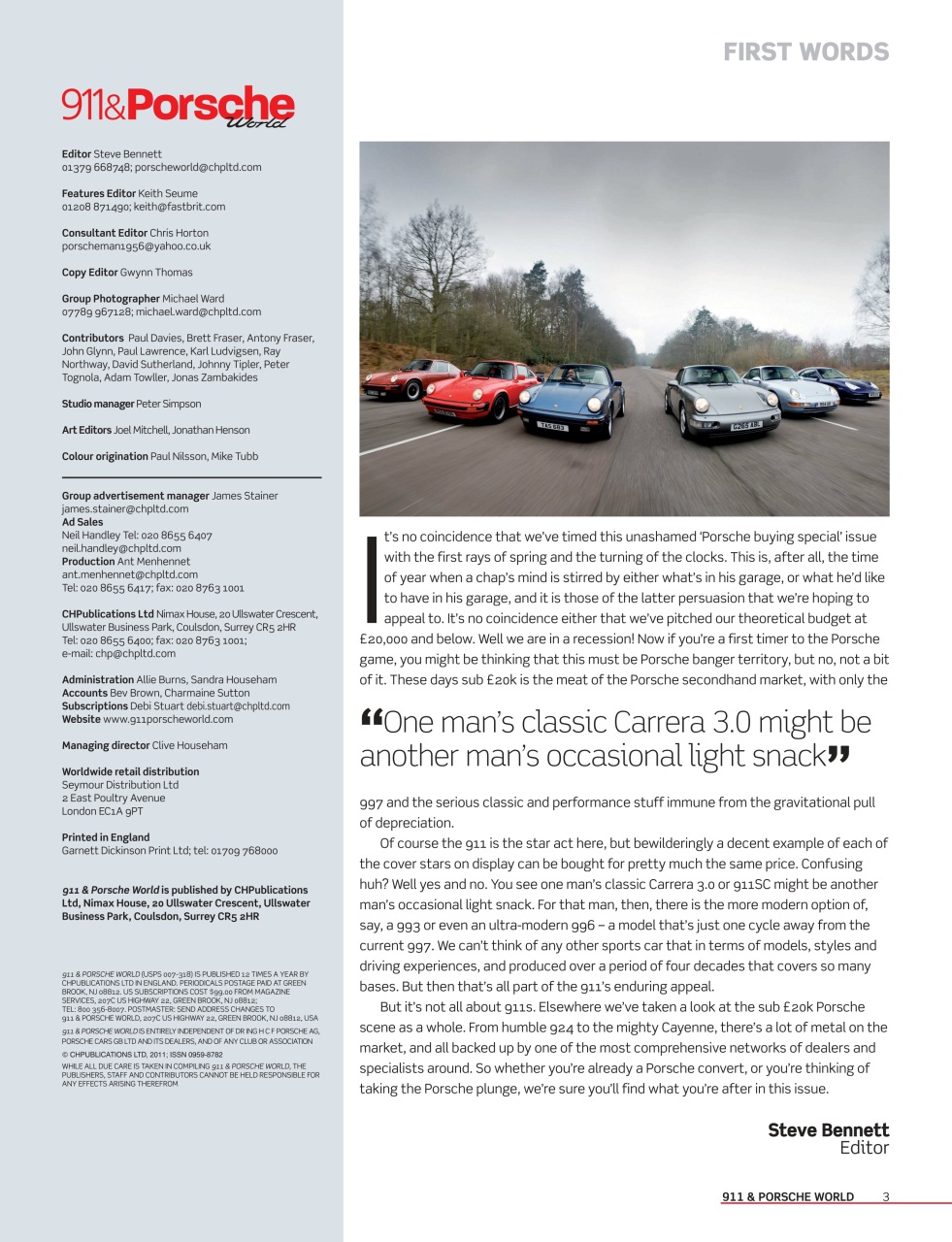 911 & Porsche World Preview Pages