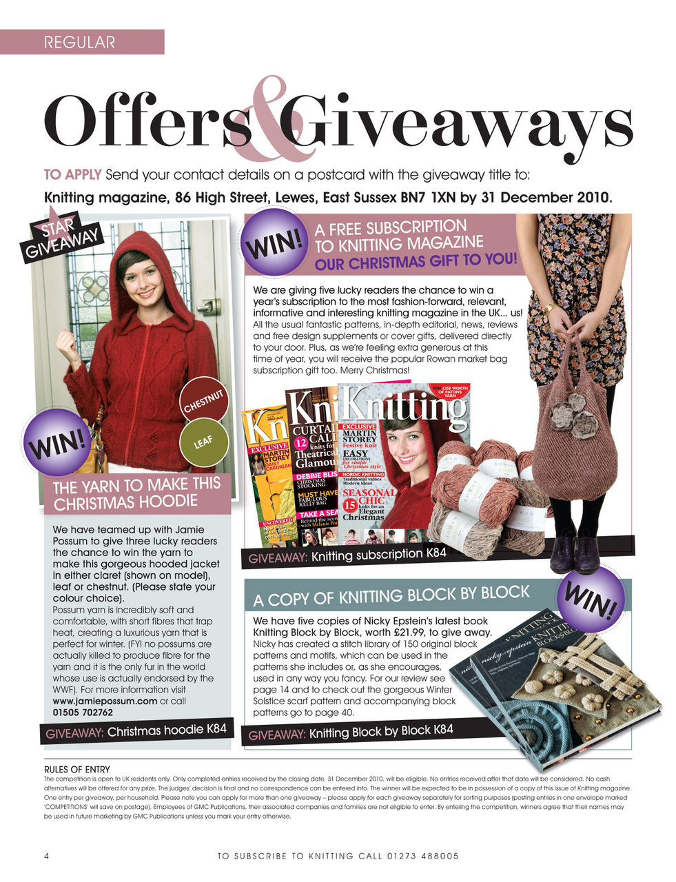 Knitting Preview Pages