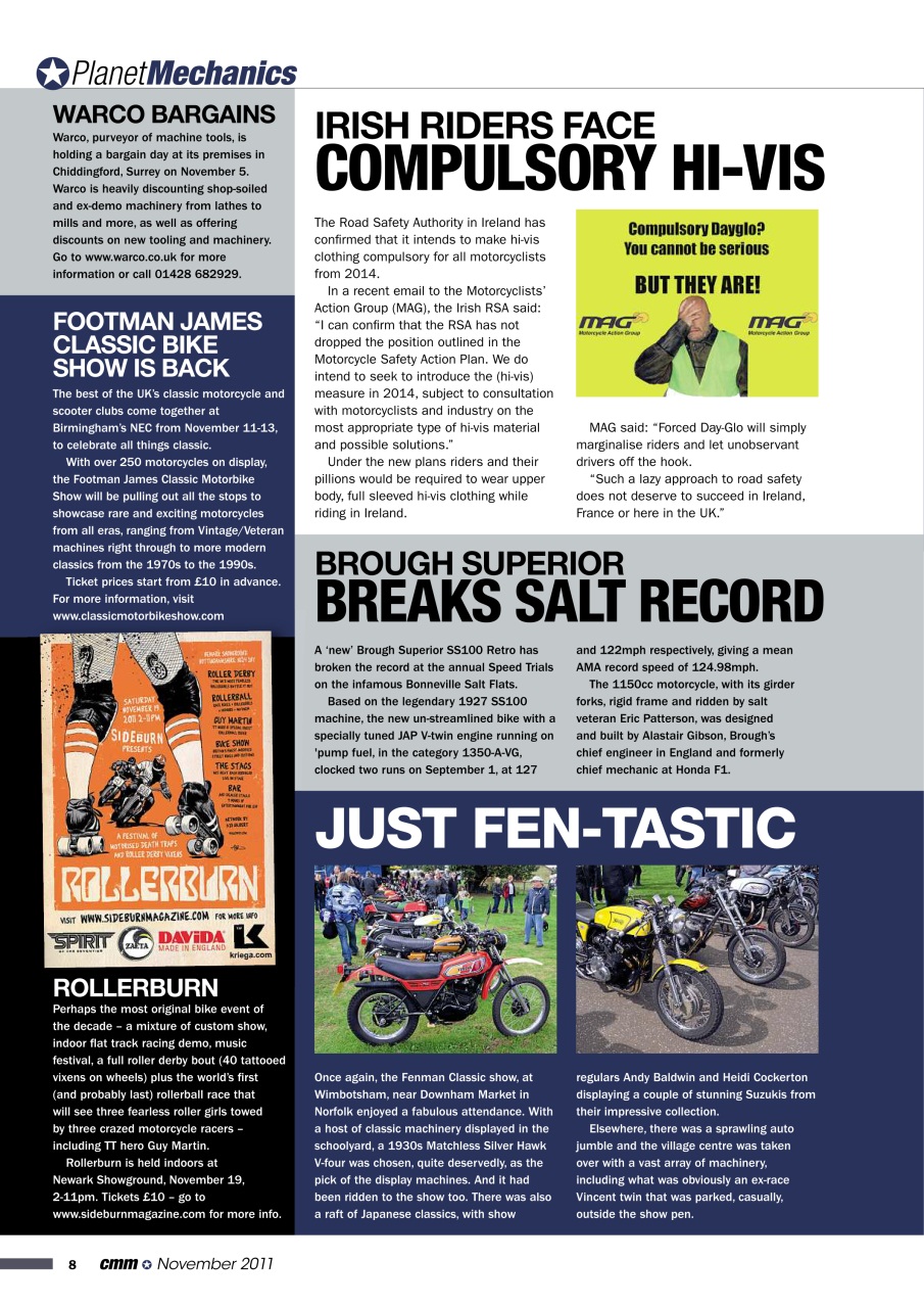 Classic Motorcycle Mechanics Preview Pages