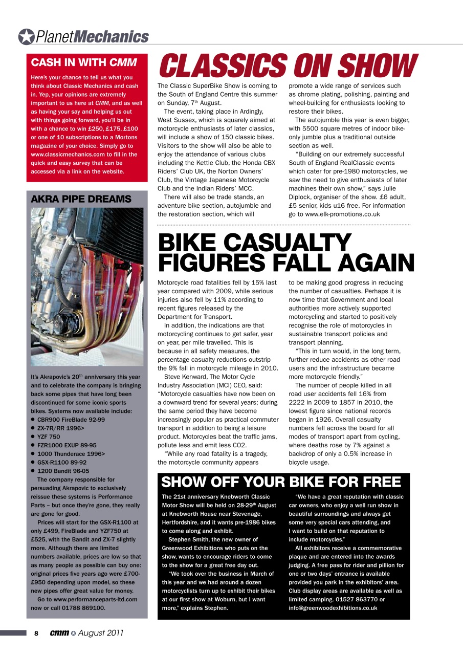 Classic Motorcycle Mechanics Preview Pages