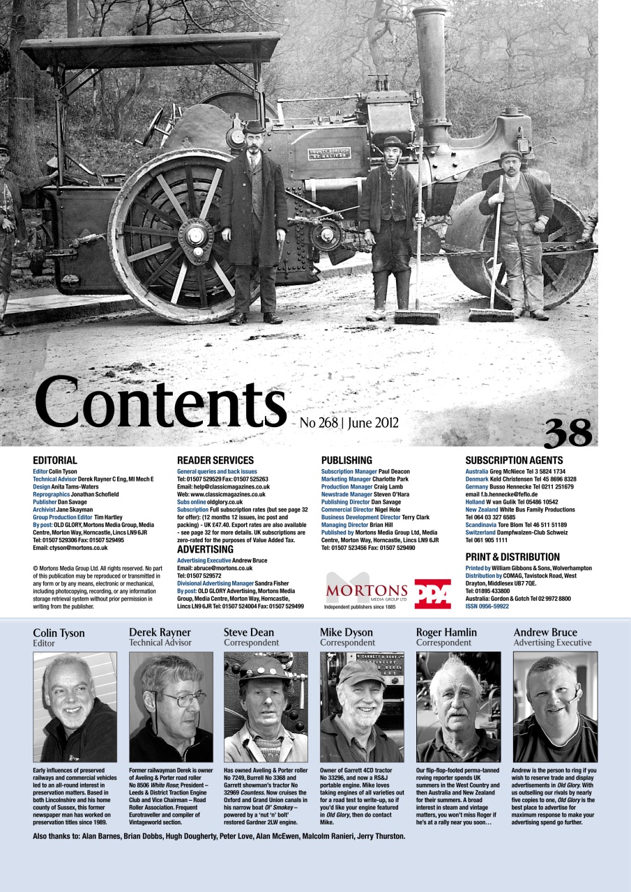 Old Glory Magazine Preview Pages