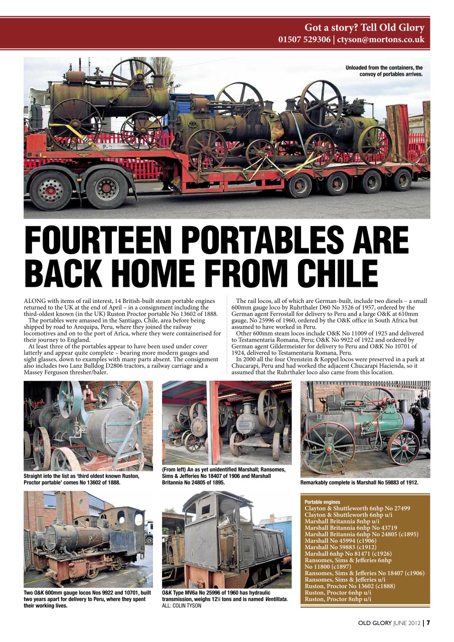 Old Glory Magazine Preview Pages