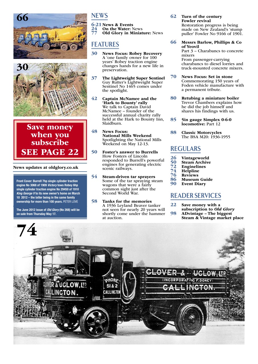 Old Glory Magazine Preview Pages