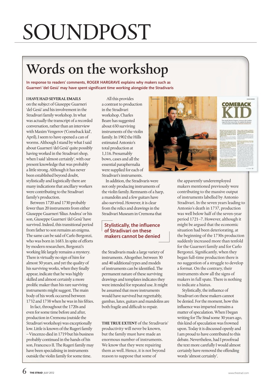 The Strad Preview Pages