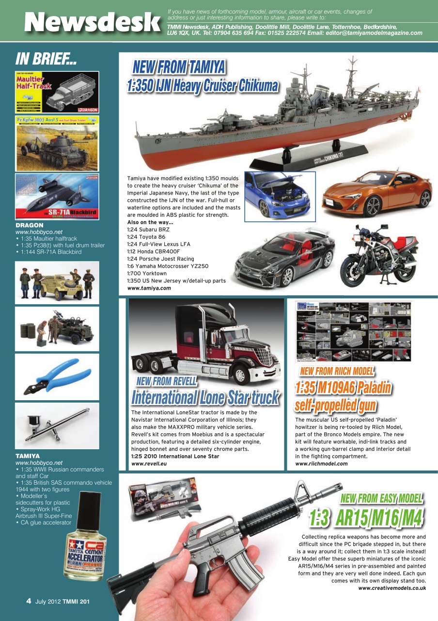 Tamiya Model Magazine Preview Pages