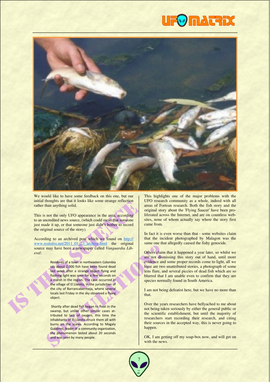 UFO Matrix Preview Pages