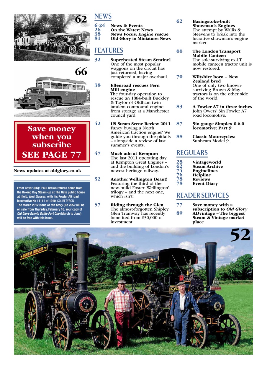 Old Glory Magazine Preview Pages